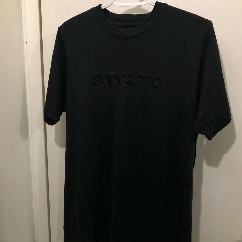 Black Supreme Tee Shirt Size M (Mens)